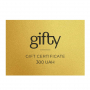 Подарунковий онлайн-сертифікат Gold. 300
