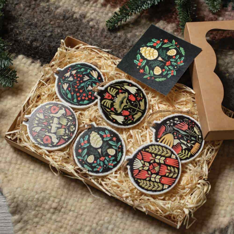 Набор из 6-ти елочных украшений Рост