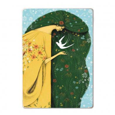 Дерев'яний постер Зелені коси