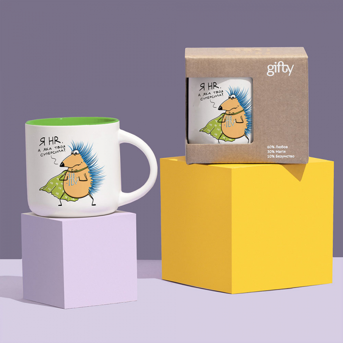 Чашка з Їжаком HR-герой ᐈ Купити оригінальні чашки в Gifty