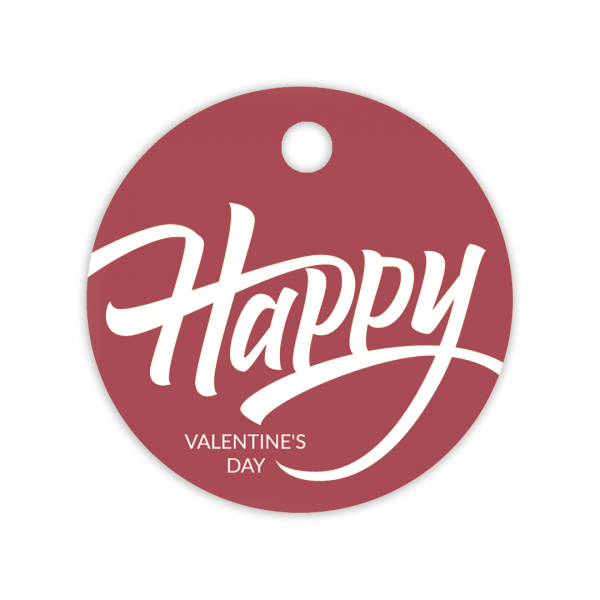 Gift tag Valentine's Day