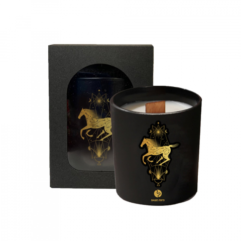 Ароматическая свеча Огненная лошадь с логотипом