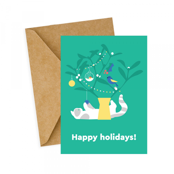 Открытка Кот