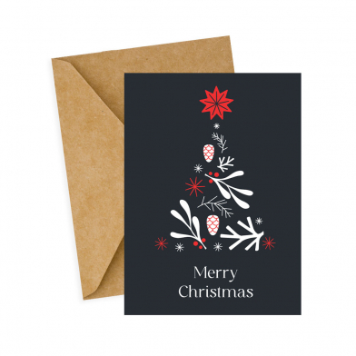 Листівка Різдвяна ялинка