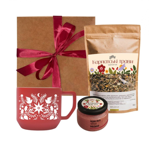 Подарунковий набір з 4-х Тепло Різдва