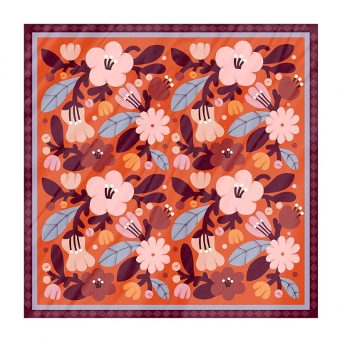 УЦІНКА! Хустинка 70*70 Сонце в квітах