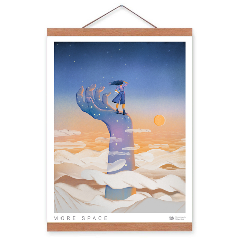 Постер с креплением Space