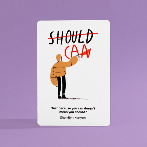 Магнітна листівка Should & Can