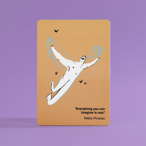 Магнітна листівка Everything is real