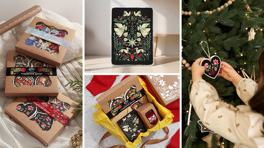 Разнообразный зимний декор