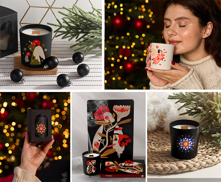 Зимовий декор. Свічки